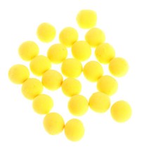 15g 12mm 떠 다니는 볼 비즈 피더 잉어 낚시 미끼 냄새가 냄새가났다 7 맛있는 새로운, 노란색