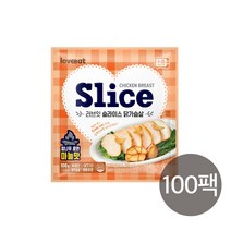 러브잇 마늘 슬라이스 훈제 닭가슴살 100gX100팩(10kg), 100팩
