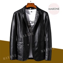 Makone 상표등록 가죽 자켓 봄 가을 오토바이 잠바 남성 정장 캐쥬얼 점퍼