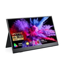 UPERFECT True 4K 휴대용 모니터 [새 버전] 15.6' UHD IPS 3840x2160 USB C 모니터 독특한 아치 금속 프레임 100% Adobe RGB 60, 15.6_4K