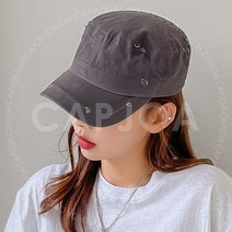 사계절 빈티지 워싱 남녀공용 군모 밀리터리캡 국내제작