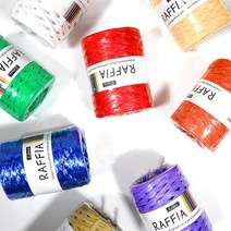 리네아 라피아 뜨개실 종이실 가방실 모자 페도라 버킷햇, 439 연한보라