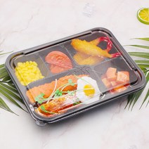 5칸도시락 100개 TY-1005 일회용도시락 포장배달 용기, TY-1005 5칸 도시락_100개