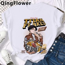 인테리어시트 웨인스코팅시트지 포인트시트지 타이탄에 대한 일본 애니메이션 공격 멋진 그래픽 티셔츠 남자 신게키 노 만화 하라주쿠 캐주얼 탑 남성