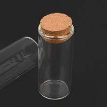 코르크 마개 일자형 유리통 유리병, 사이즈, 50mm