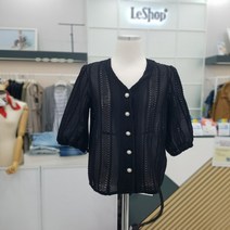 진주장식 레이스오픈 블라우스LL4BL450