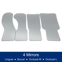 명품손거울 WellCK 치과 자동 김서림 방지 거울 구강 반사경 교정 협측 교합 설측 용품, 12 4 Mirrors