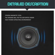 자동차 스피커 1pc 자동차 스테레오 오디오 스피커 5.25 인치 풀 레인지 8ohm 150W 고무 에지 I 키 구매 스, 한개옵션0