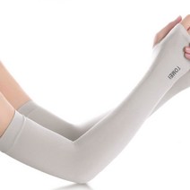 [아라아리아] UV케어 롱 아이스 쿨토시 손등쿨토시 무봉제 자외선차단 모기퇴치, 그레이