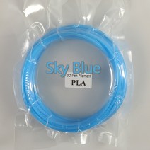 3D 프린팅 재료 3d 펜용 플라스틱 10 미터 PLA 1.75mm 프린터 필라멘트 인쇄 압출기 액세서리 부품 투명 흰색 목재, 06 Sky Blue