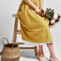 셀러허브 여성패션 [플레이스31] G124589_너무 이쁜 원피스 앞치마, 블랙/FREE