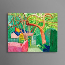 David Hockney 데이비드 호크니 작품 The Gate / 집 거실에 걸면 좋은 캔버스 그림액자