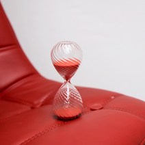 보뗄르 유리 모래시계 레드 5분