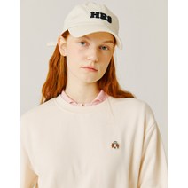 23SS [PUPPY]아이보리 퍼피자수 면 긴팔티셔츠 HSTS3BL50IV