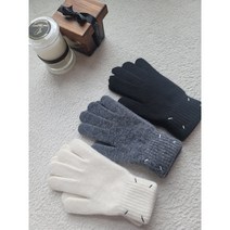 캐시미어 울장갑 메종 자수포인트
