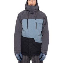 686 보드복 Geo Insulated 자켓 남성 Charcoal Colorblock