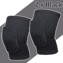 .lim 무릎보호대 헬스 등산 요가 쿠션 스포츠 압축 무릎 패드 탄성 무릎 보호대 무릎, 2개 블랙, m, 1개