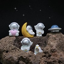 우주인 미니어처 5종 인테리어소품 우주 피규어 테라리움, 선택3. 달 우주인