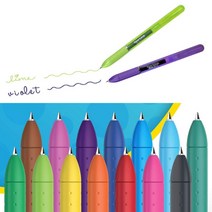 페이퍼메이트 잉크조이 젤 펜 400 캡 0.5mm 낱개, 슬레이트블루