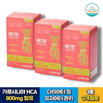 20대 30대 여성 가르시니아 내장지방 감소 보조제 HCA 비타민B 예신 웨딩 유지어터 다이어터 팔뚝살 허벅지살 뱃살 옆구리살 다이어트 3박스 세트