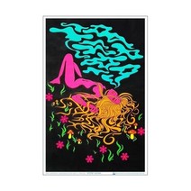 Lazy Daze by Audrey Herbertson Flocked Blacklight Poster 23