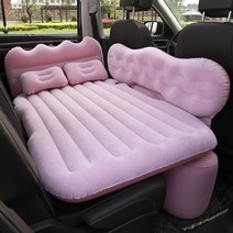차량용 캠핑 에어매트 트렁크 차박매트 air suv back travel home accesories seat 편리한 여행, 분홍색