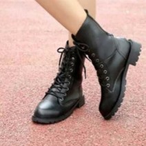 가을 코디 연예인 패션 여성 워커 레이스업 통굽 검정 편한 코디 나들이 서현