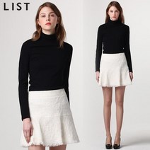 [리스트.] [무료배송][리스트] 소프트 아이보리 프린지 스커트