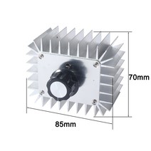 전압조절기220V 5000W SCR 전압 레귤레이터 모터 속도 컨트롤러 라이트 디밍 조광기 온도 조절기 주지사 LE, 한개옵션0