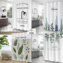 화장실 샤워실 물튐방자 다양한 예쁜 가림막 샤워커튼, 27_플라워버드 L180x180/YS-60