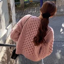 꽈배기 떡볶이 가디건 봄 뮤트 핑크 민트 소라 네이비 아이보리 대학생 꾸안꾸 귀여운