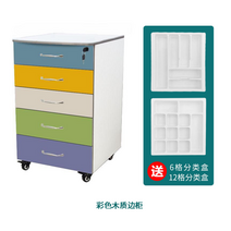 치과서랍장 무빙카트 바퀴 이동식 서랍장 수납, I_배플+2 분배기 트레이가 없는 색상