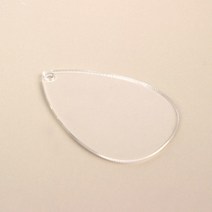 힘찬쇼핑_ 스티커 매직 네임펜 등으로 꾸밀 수 있는 민무늬 아크릴판 원하는 키링을 만들수 있는 DIY 투명 아크릴판 키링 물방울 사각 원형 하트