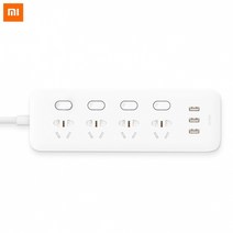 디자인멀티탭 캠핑멀티탭 여행용멀티어댑터 원래 xiaomi mijia 전원 스트립 2a 고속 충전 3 usb 포트 및 3 소켓 4 control mi home with eu au, 나는 플러그, 4포트 광고 USB 기본