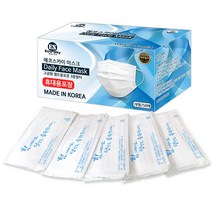 에코스카이 국내생산 비말차단 국내인증 MB필터 일회용마스크 화이트 50매(10매위생포장), 50매입