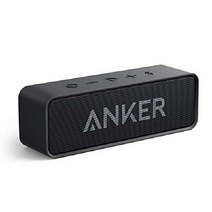 스테레오 사운드 휴대용 무선 스피커를 갖춘 Anker Soundcore 블루투스 스피커, 검은색