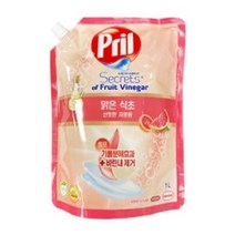 식초 자몽향 1L 1P 주방세제 다목적 액체 설거지용 /설거지세제/설거지용품/설거지/주방세제리필/부엌용품, 식초 자몽향 1L 1P 주방세제 다