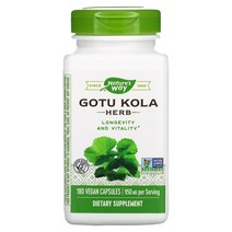 네이쳐스웨이 Gotu Kola Herb 475 mg 180 Vegan Capsules, 100 카운트