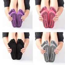 여성양말 스포츠 논슬립 필라테스 홈트 무용 요가 여성 미끄럼방지 발가락양말 5켤레세트