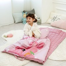 아이자리 귀여운 사계절 어린이집 일체형 항균 낮잠이불, 바니바니