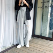 도도스타일 컷팅 후들후들 와이드 롱팬츠