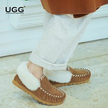 호주정품 | UGG AS UGG 남녀공용 스티치 퍼트리밍 어그 모카신 4색상