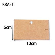 아크릴 진열대 선반 다용도 정리대 투명 수제 목걸이 팔찌용 크래프트 종이 포장 쥬얼리 디스플레이 카드 보관 태그 홀더 10*6cm 50 개/로트, [01] 50pcs, [01] kraft