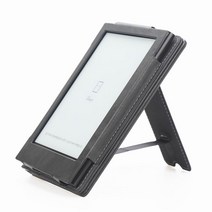 가드브이 스탠딩 가죽 케이스 - 크레마 모티프 Meebook M6, 블랙