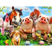 복돼지 보석십자수 해돼지 행운 행복 장수 풍요 희망의 상징 럭키피그 나비 말 풍수 동물화 큐빅가득그림 집들이 개업선물 새로운 취미생활 구슬 비즈 DIY키트 액자없음 12종, 복돼지십자수02, 80*100cm
