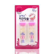 날개단 치간칫솔 이쑤시개형 80p, 80개입, 1개