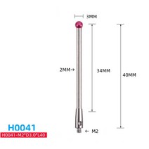 cmm probe 스타일러스 스레드 및 측정 스타일러스 포인트 접촉 볼 프로브, [15] H0041, 15 H0041