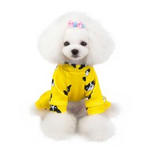 애구애구 강아지옷 가을옷 티셔츠 올인원, 겨울은 따뜻하고 포근해 / 화이트