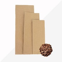 [오너클랜] 줄무늬 크라프트 커피봉투 M방 (아로마밸브) 25장, 크기:200g