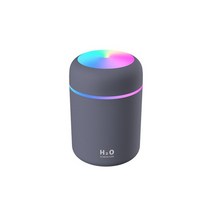 공기살균기 휴대용공기살균기 uv공기살균기 미니 가습기 300Ml 초음파 아로마 디퓨저 스프레이 어 안개 제, 03 Grey